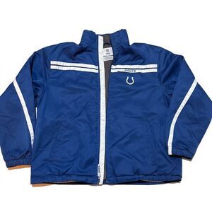 Indianapolis Colts NFL Team Full Zip Fleece Lined Jacket Adult Size Large L